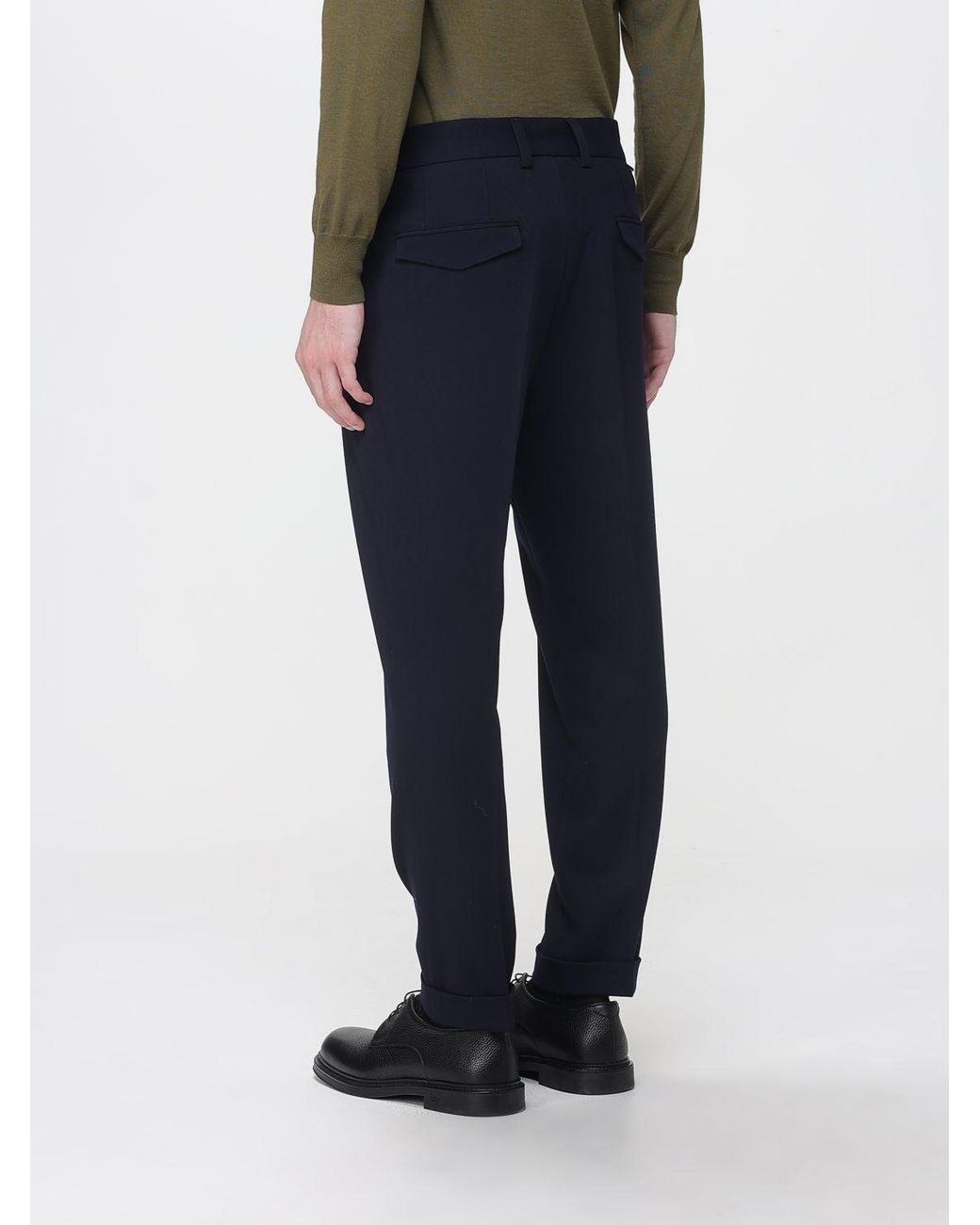 Paolo Pecora Blue Trousers for men