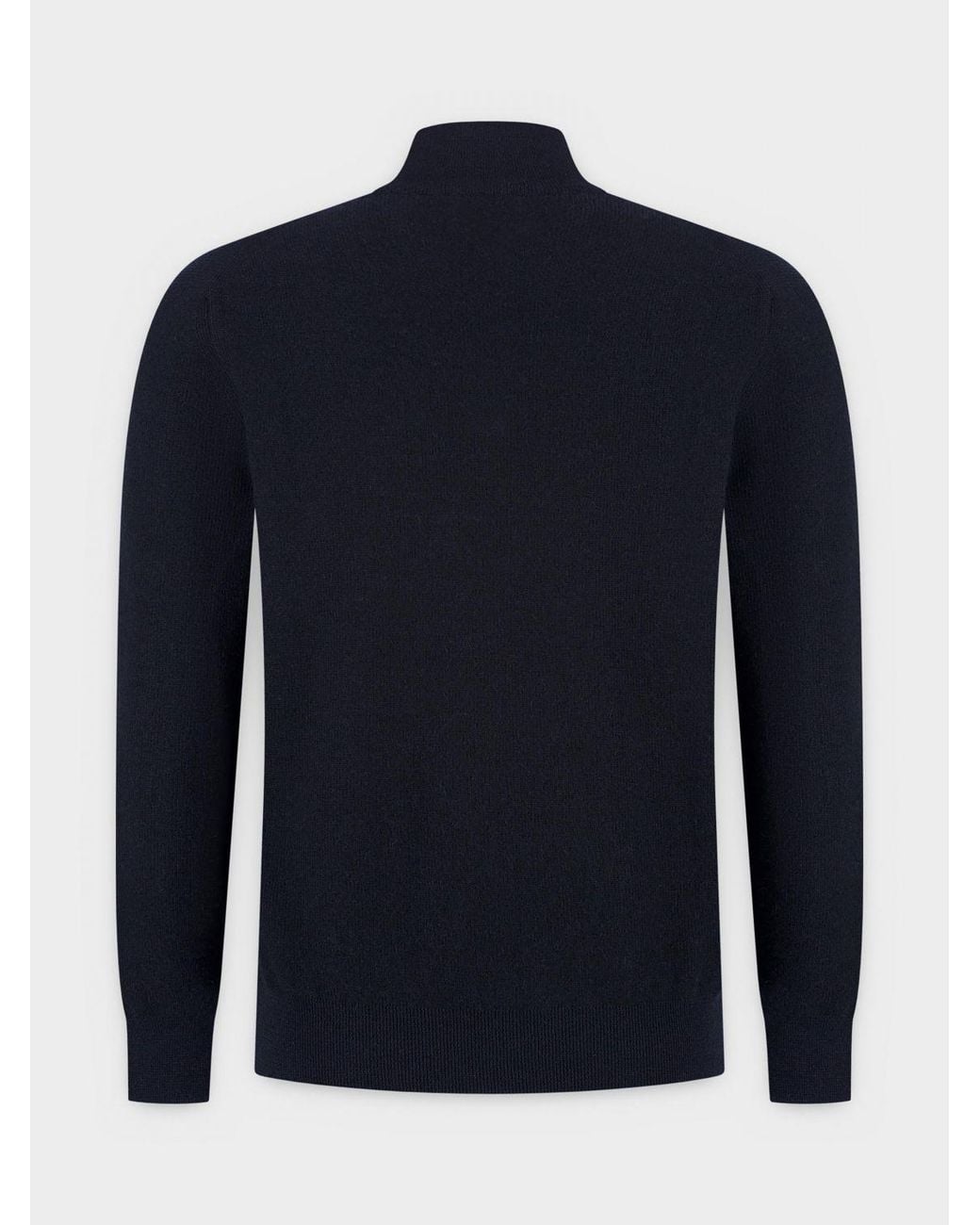 Brioni Blue Half-Zip Turtleneck Jumper for men