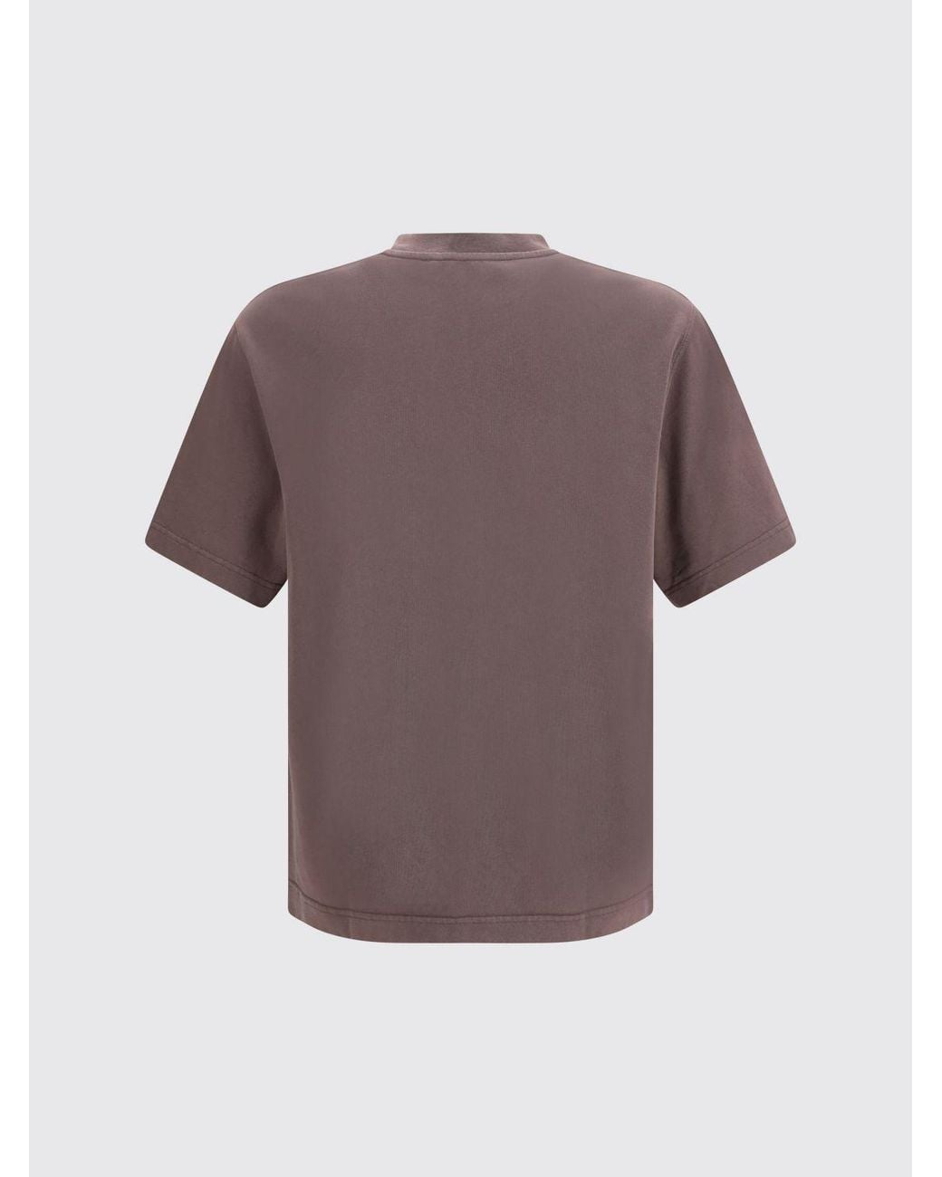 Jacquemus Purple Contrast Appliqué Logo Cotton Crew-Neck T-Shirt for men