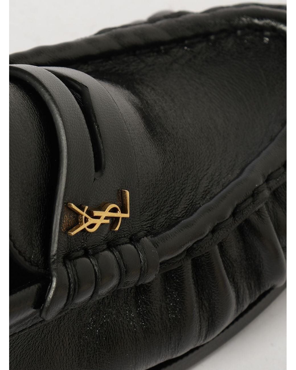 Saint Laurent White Le Loafer Penny Loafers