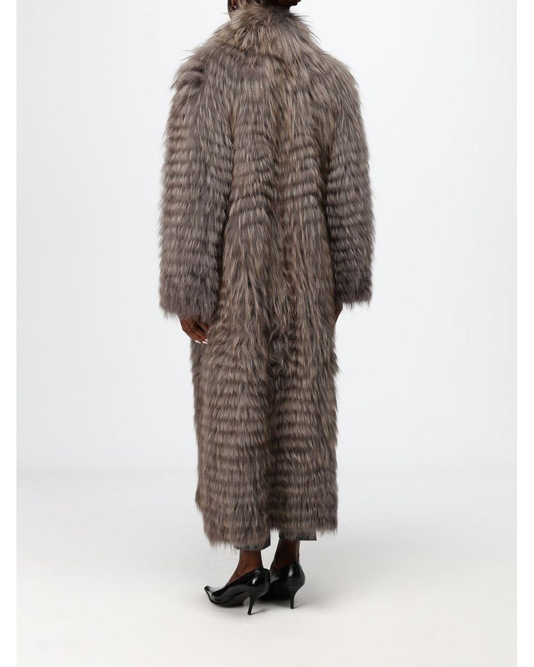 Simonetta Ravizza Brown Park Reversible Long Coat