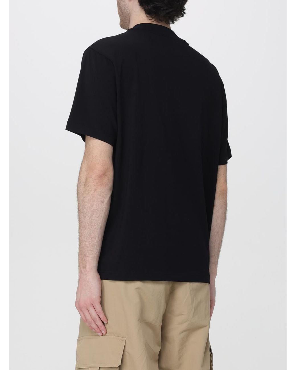 Boss Black Basic Cotton T-Shirt With Mini Logo for men