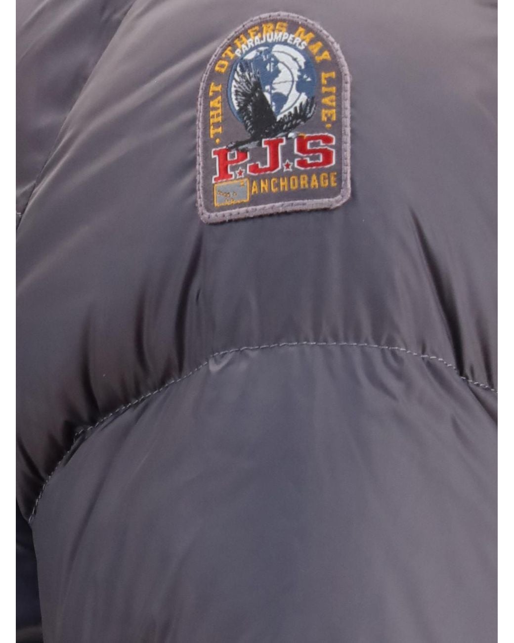 Parajumpers Blue Marion Long Quilted Down Jacket With Hood And High Neck