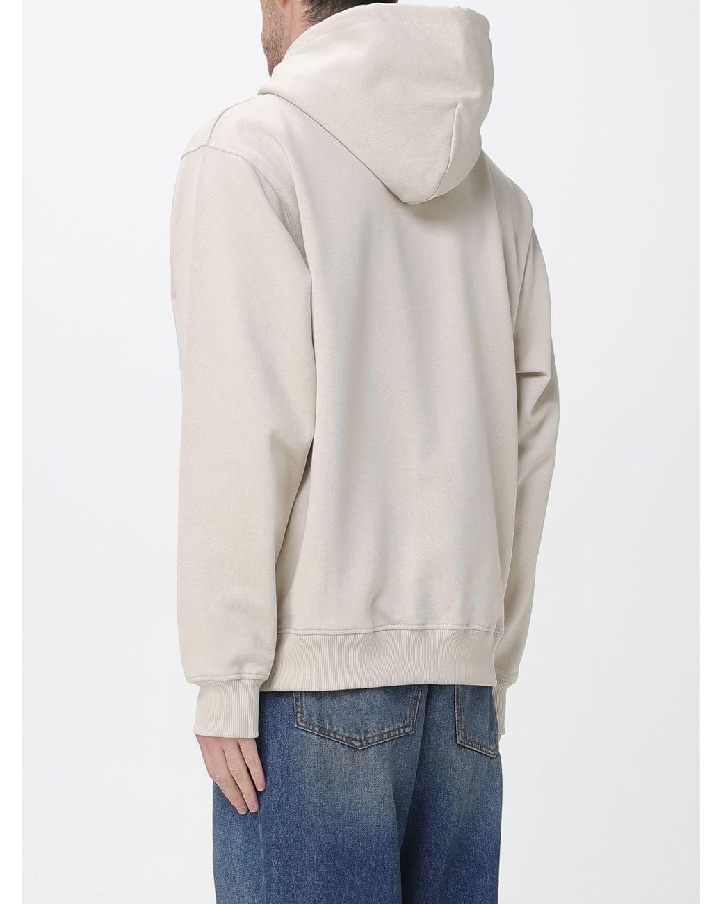 Drole de Monsieur Blue Cotton Hoodie With Logo for men