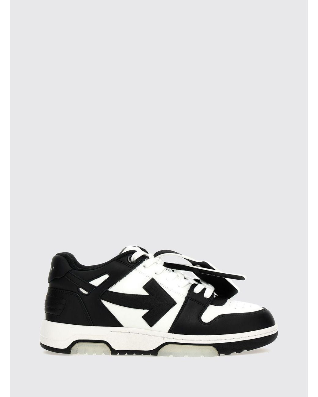 Off-White c/o Virgil Abloh White Out Of Office Bicolor Smooth Leather Low-Top Sneakers With Tag for men