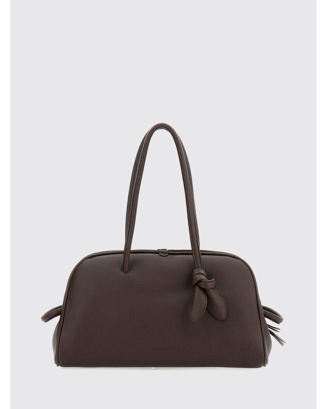 Jacquemus Brown Le Turismo Grained Leather Shoulder Bag With Embossed Logo for men