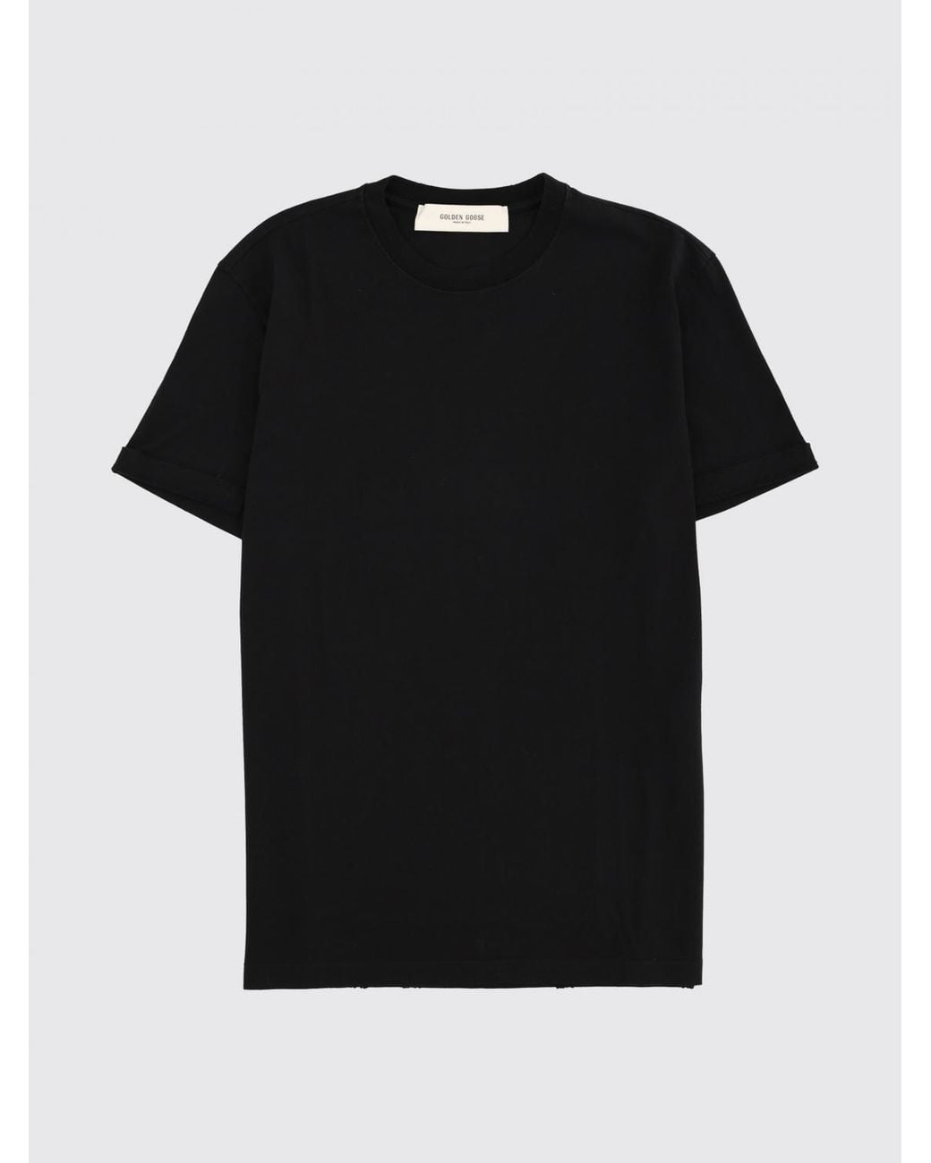 Golden Goose Deluxe Brand Black Basic Cotton T-Shirt for men