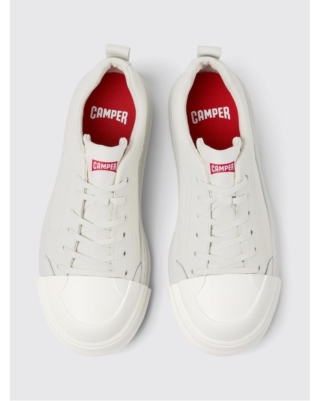 Camper White Junction Runner Leather Sneakers