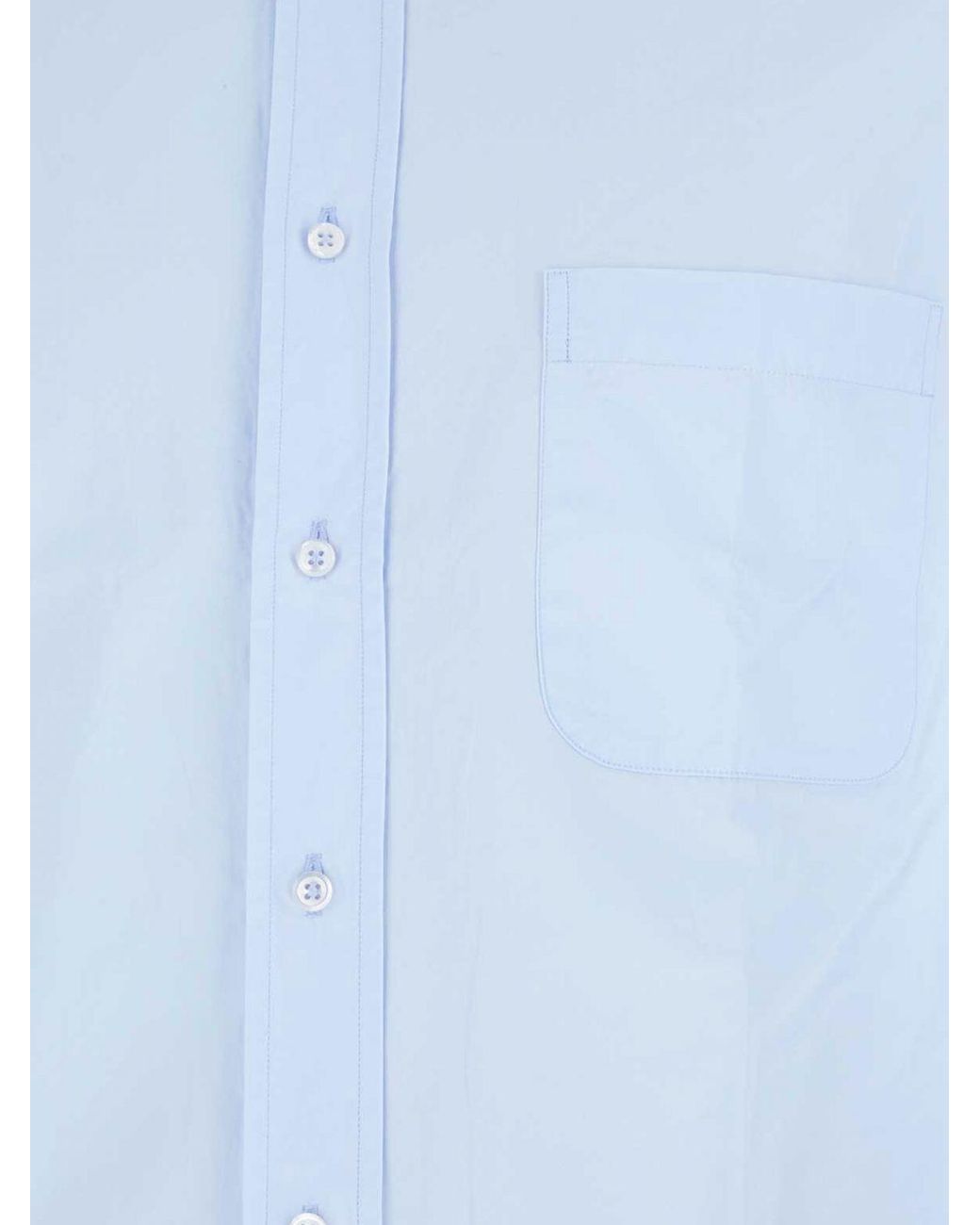 Thom Browne Blue Long-Sleeved Cotton Button-Down Shirt for men