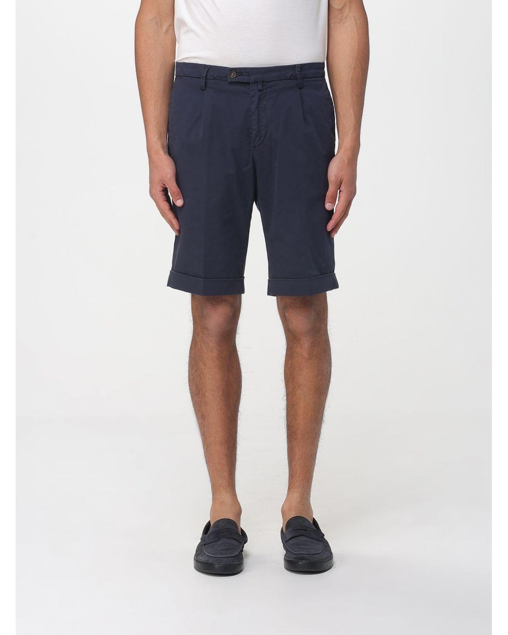 Briglia 1949 Blue Cotton Tailored Shorts for men
