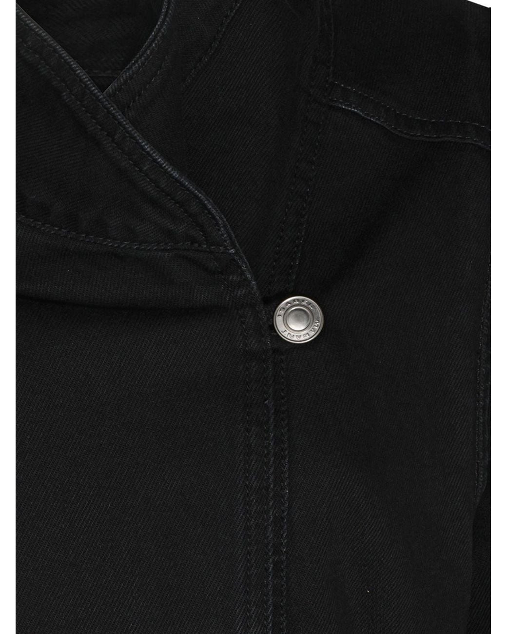 Isabel Marant Blue Double-Breasted Cropped Jacket