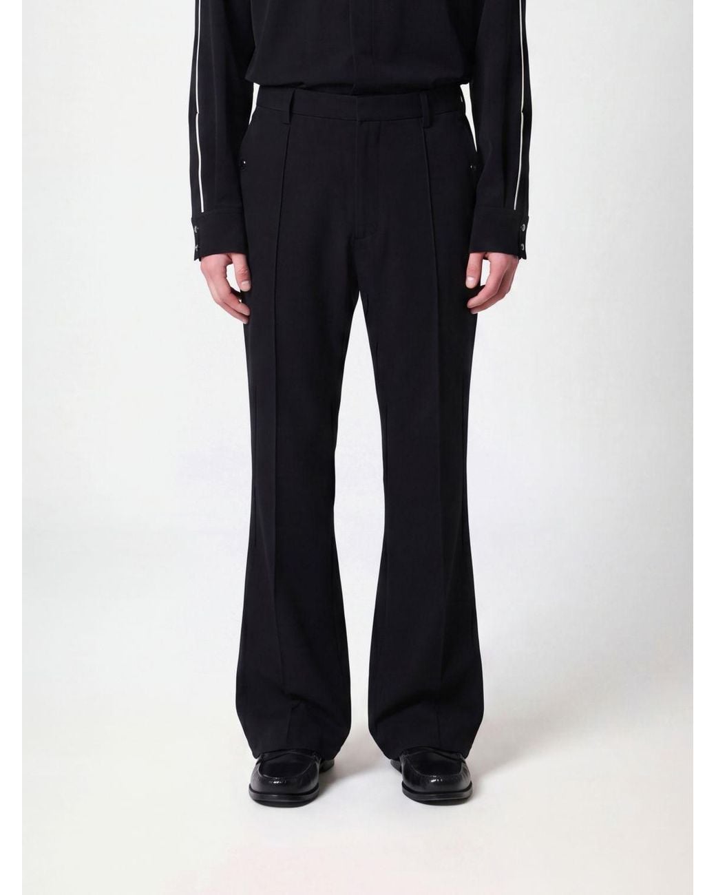 Pantaloni Flared di Needles in Black da Uomo