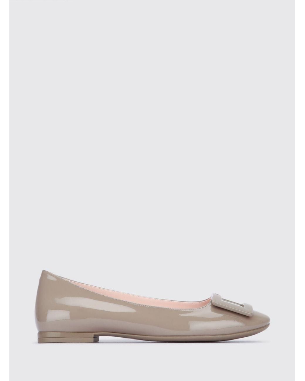 Roger Vivier Pink U Look Patent Leather Ballerinas