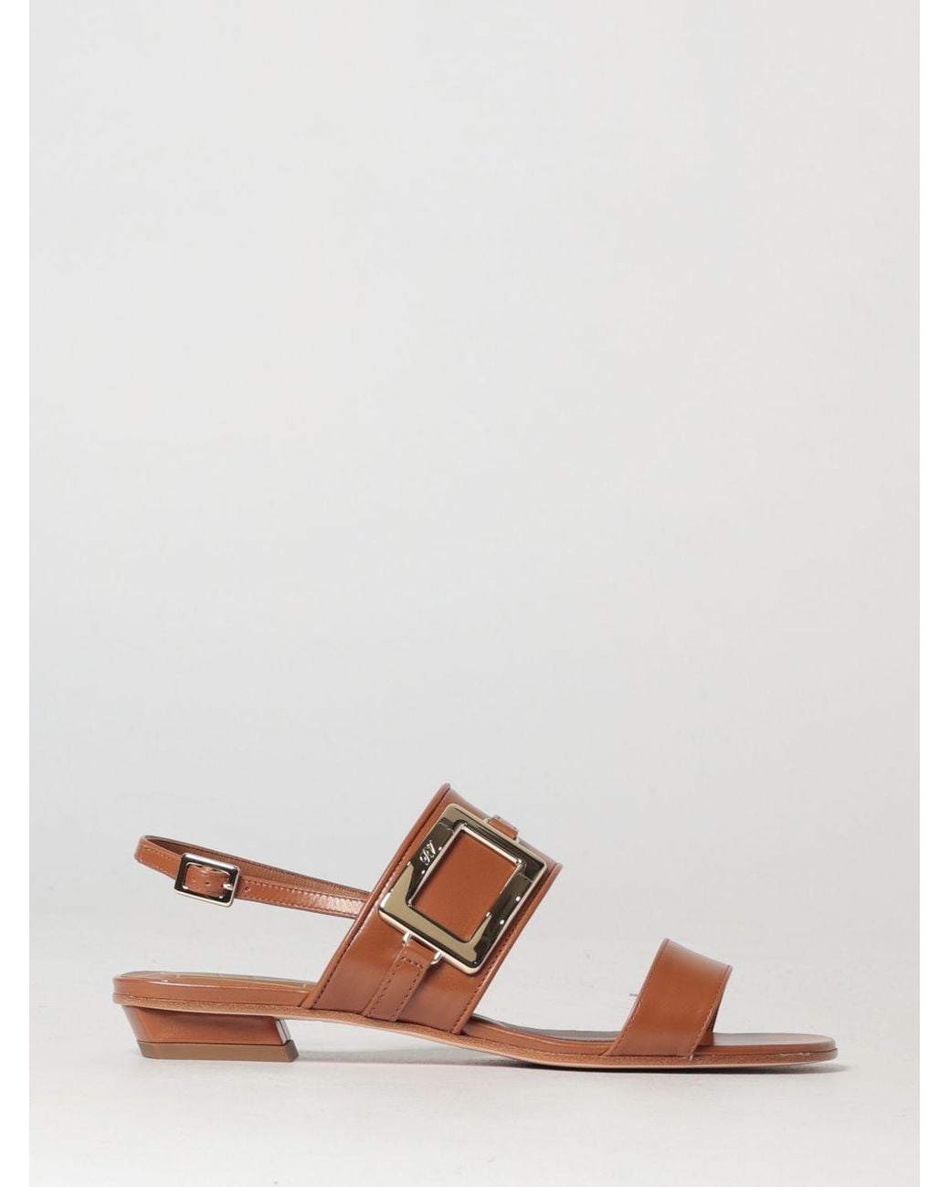 Roger Vivier Brown Belle Vivier Sandal