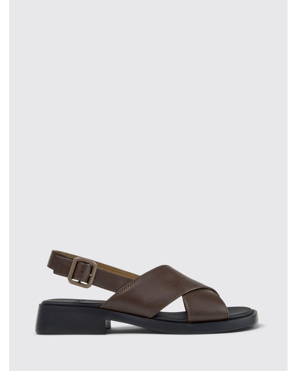 Camper White Dana Leather Sandals