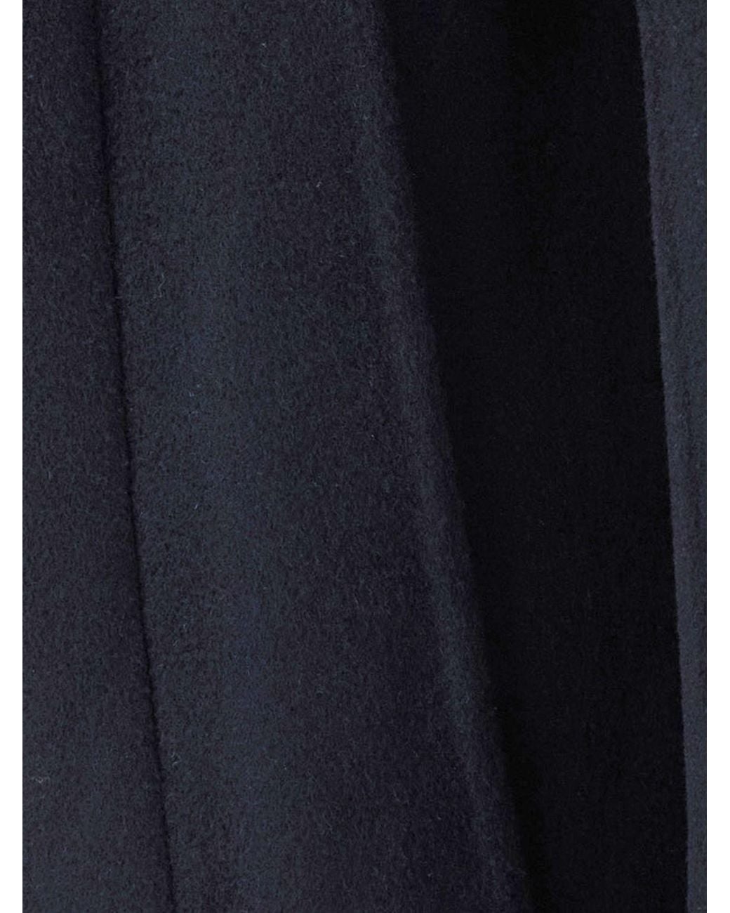 IVY & OAK Blue Double-Breasted Long Coat