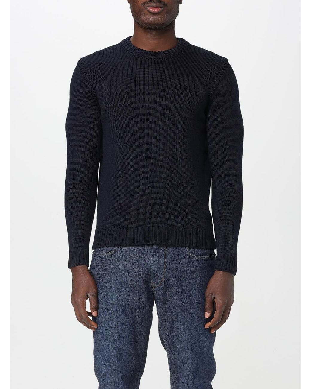 Zanone Blue Sweatshirt for men