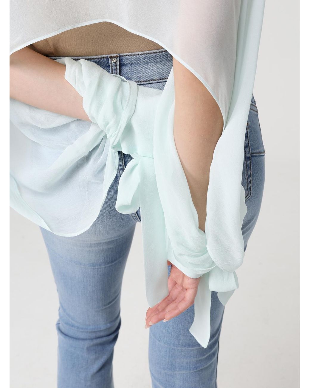 Twinset Blue Viscose Blouse