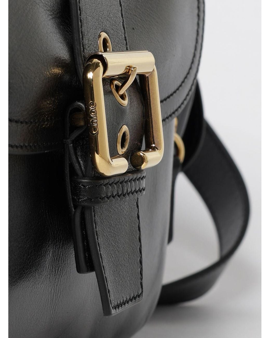 Chloé Black Chlo&Eacute Leather Camera Bag