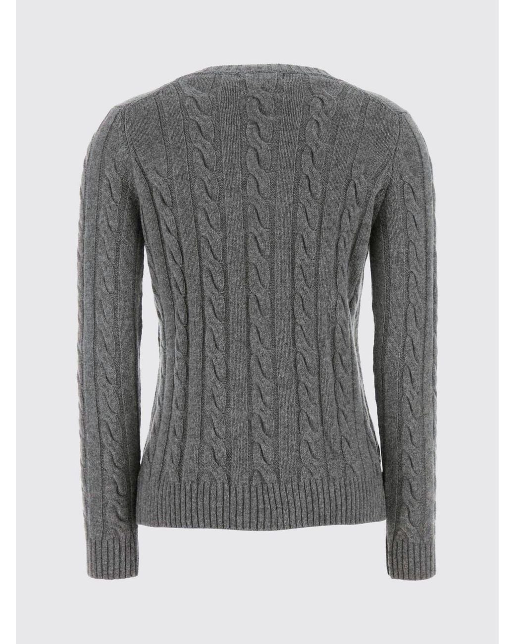 GIMAGUAS Gray Wool-Blend Crew-Neck Jumper With Long Sleeves