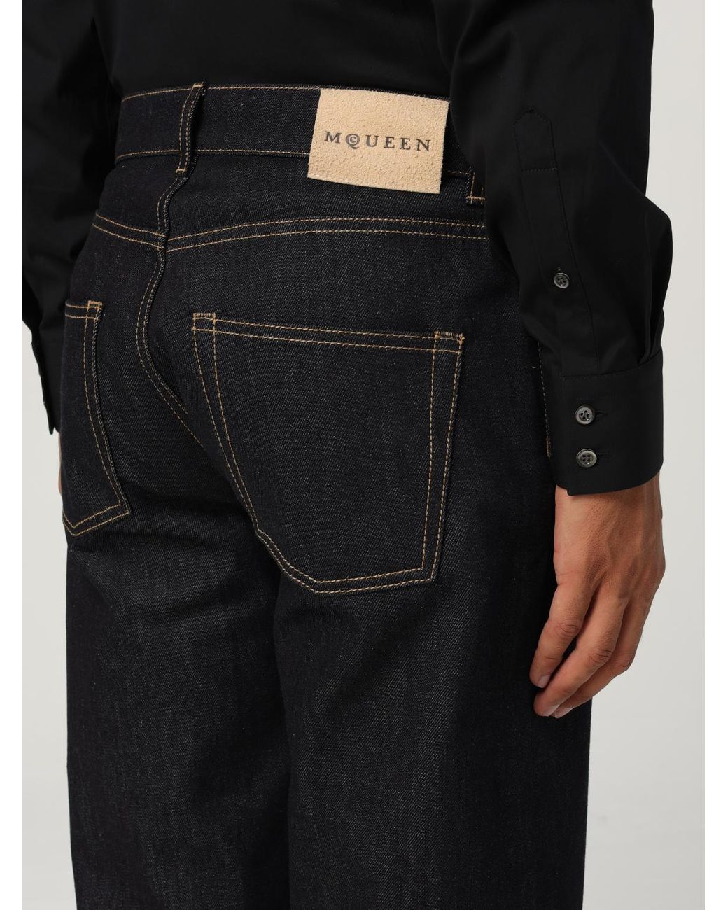 McQueen Black Jeans for men