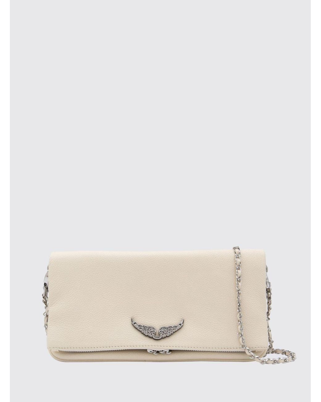 Zadig & Voltaire Natural Zadig &Amp Voltaire Rock Nano Grained Leather Pouch By