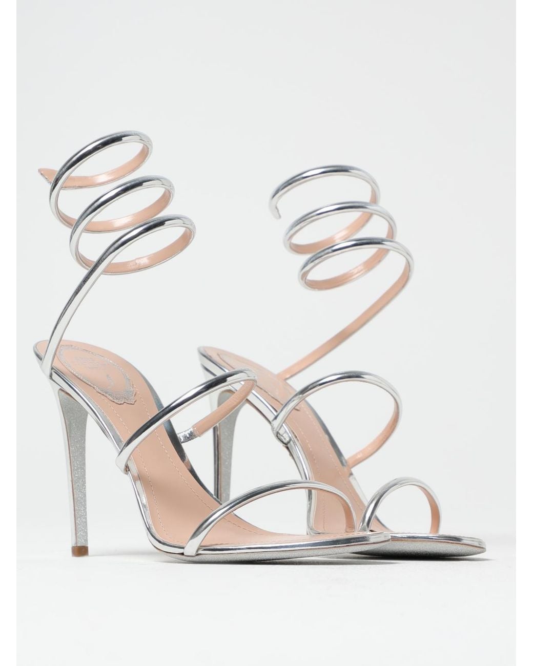 Rene Caovilla White Sandals
