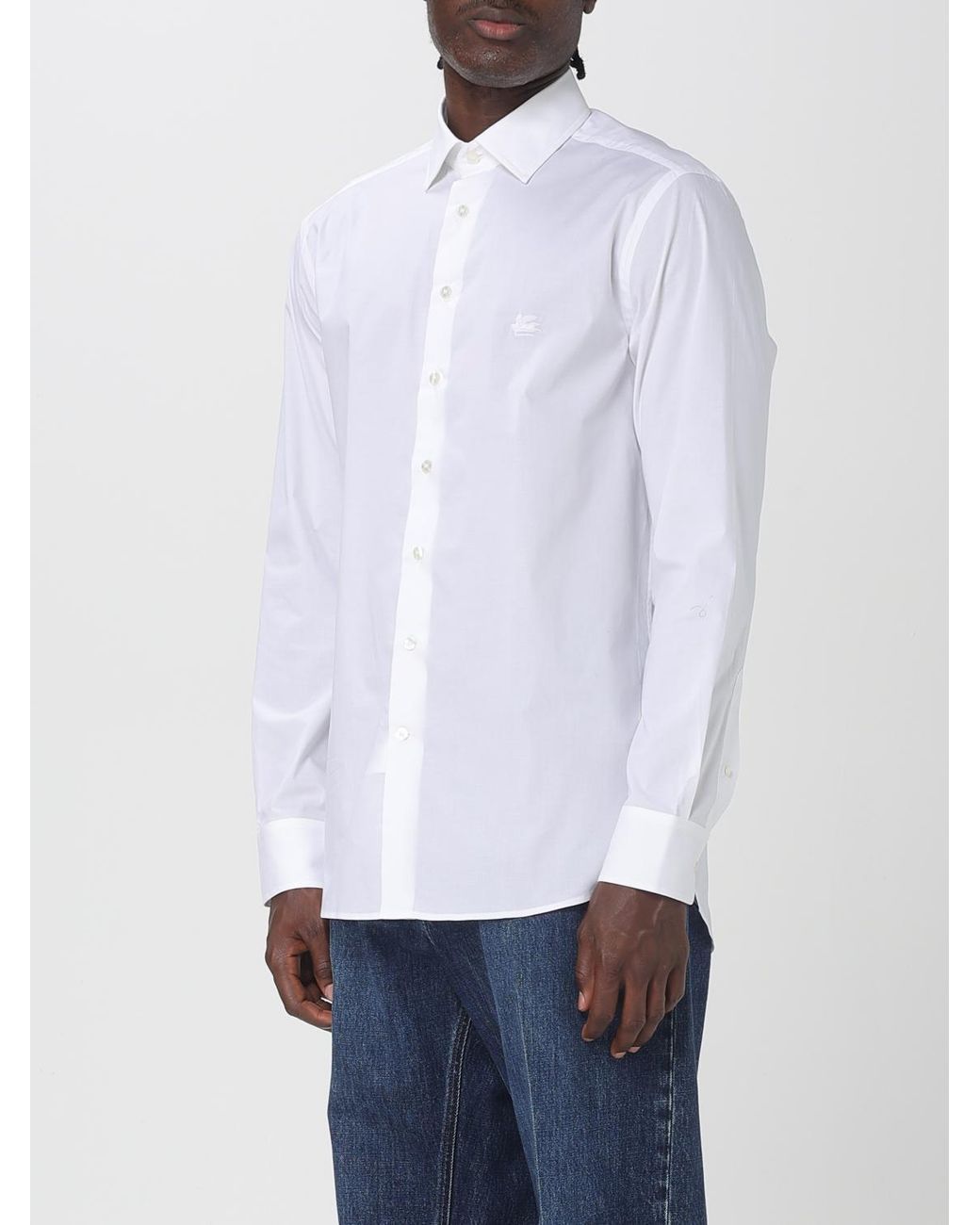 Etro White Classic Cotton Shirt By for men