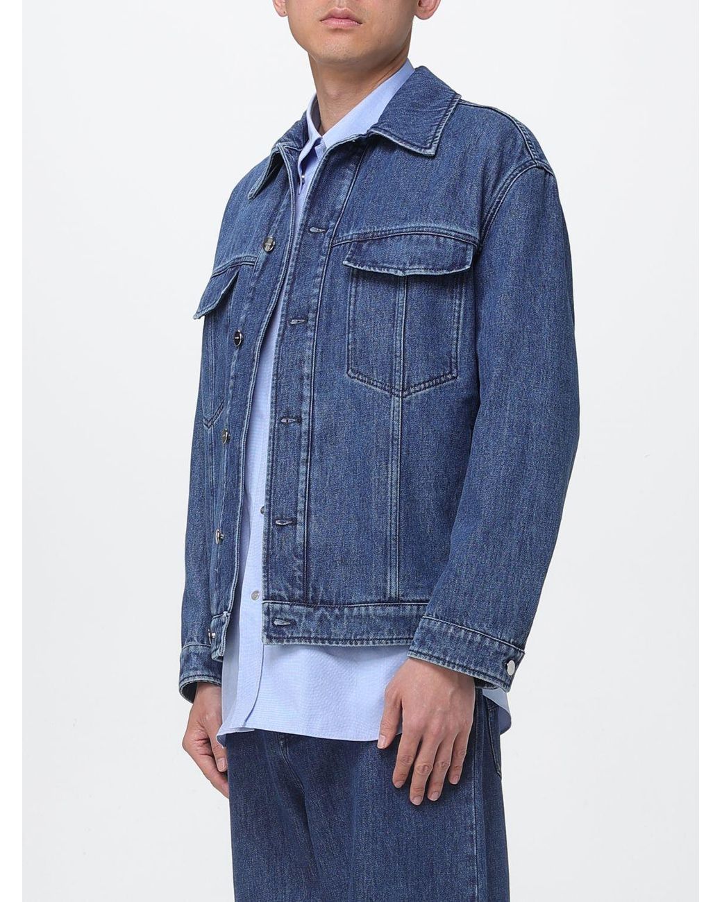 Fendi Blue Denim Jacket for men