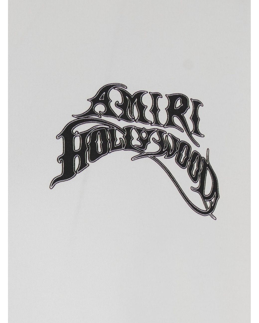 Amiri White Relaxed Fit Cotton T-Shirt With Contrast Logo for men