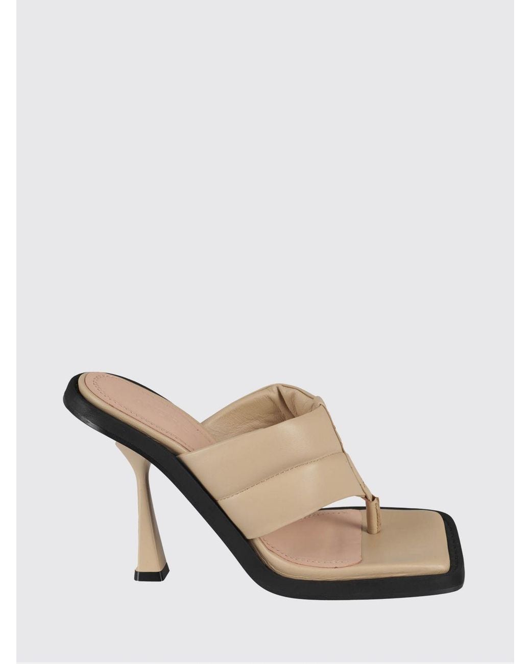 ANDREADAMO Natural Nappa Leather Sandal