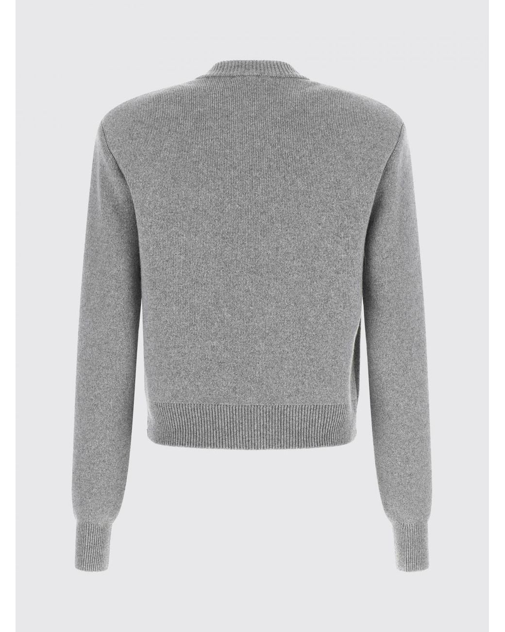Balmain Gray Crewneck Cardigan
