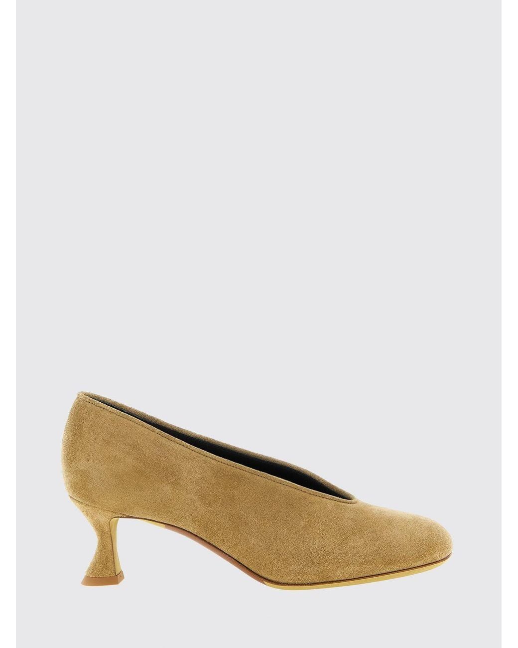 Moschino Couture Natural Suede Pumps