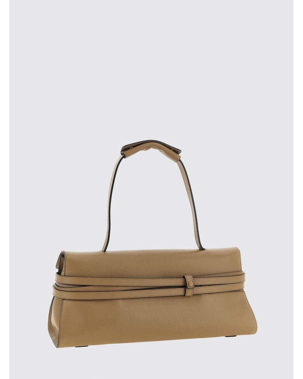 Moschino Couture White Tie Me Nappa Leather Bag