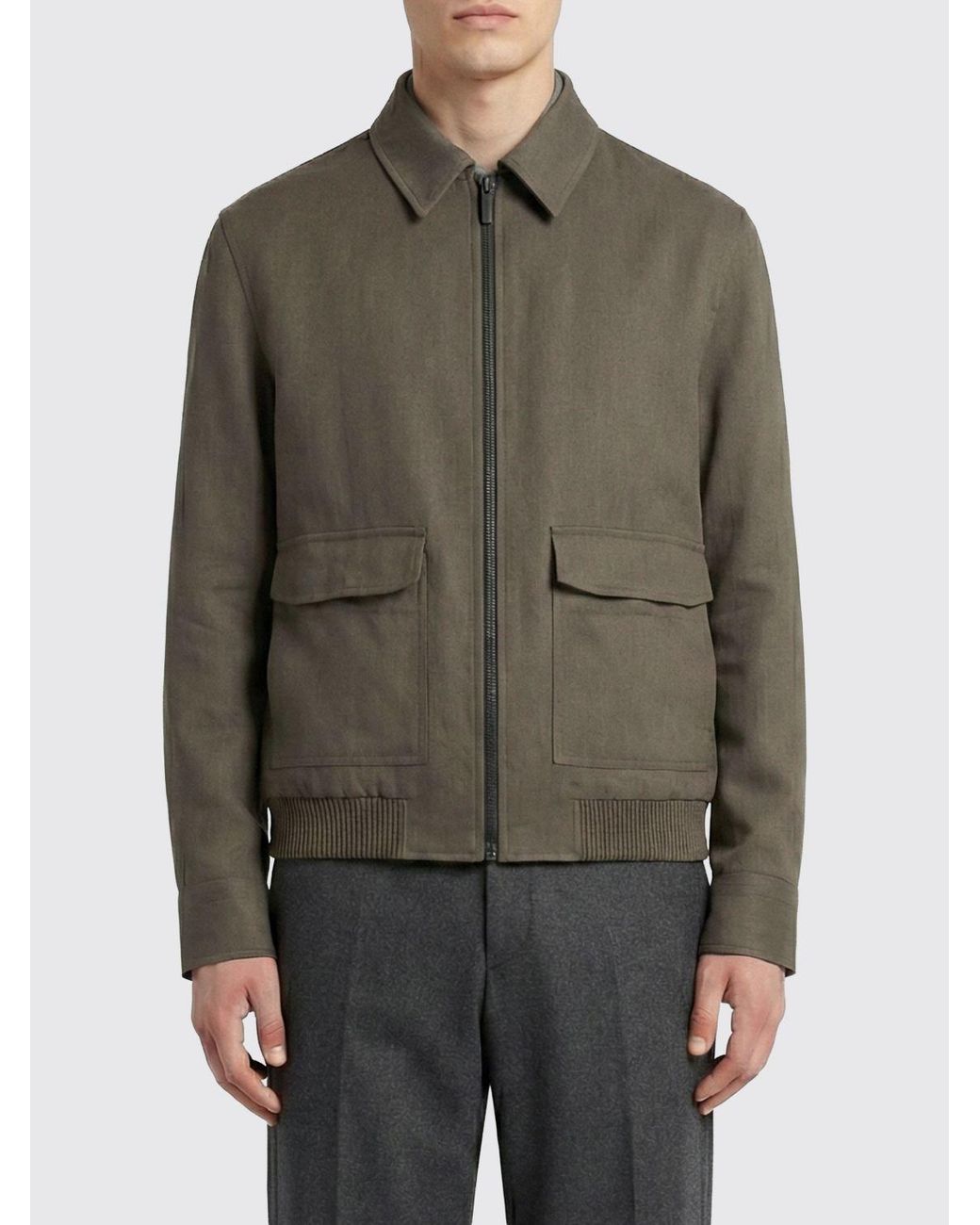 Brioni Green Wool Blouson for men