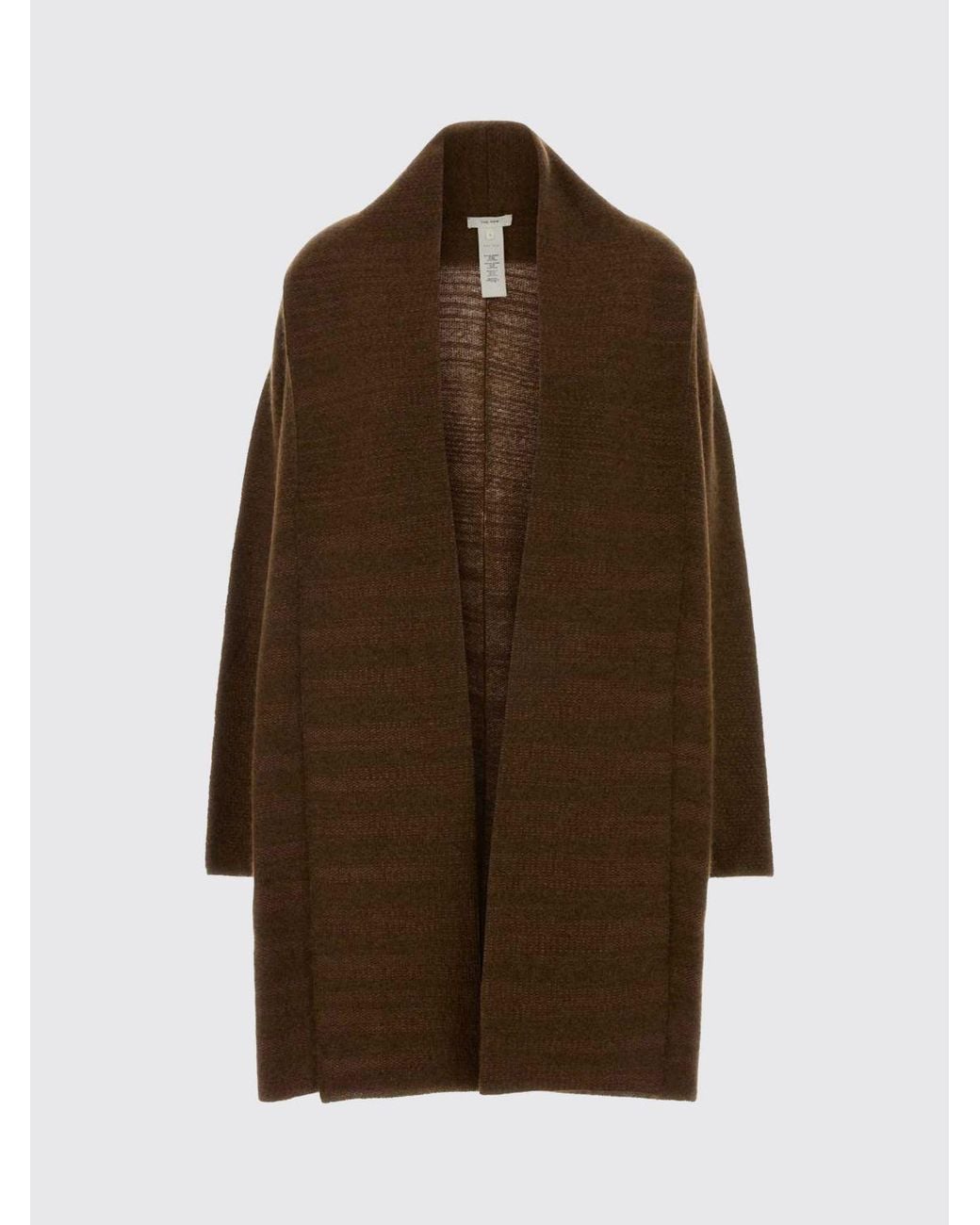 The Row Brown Cashmere And Silk Cardigan