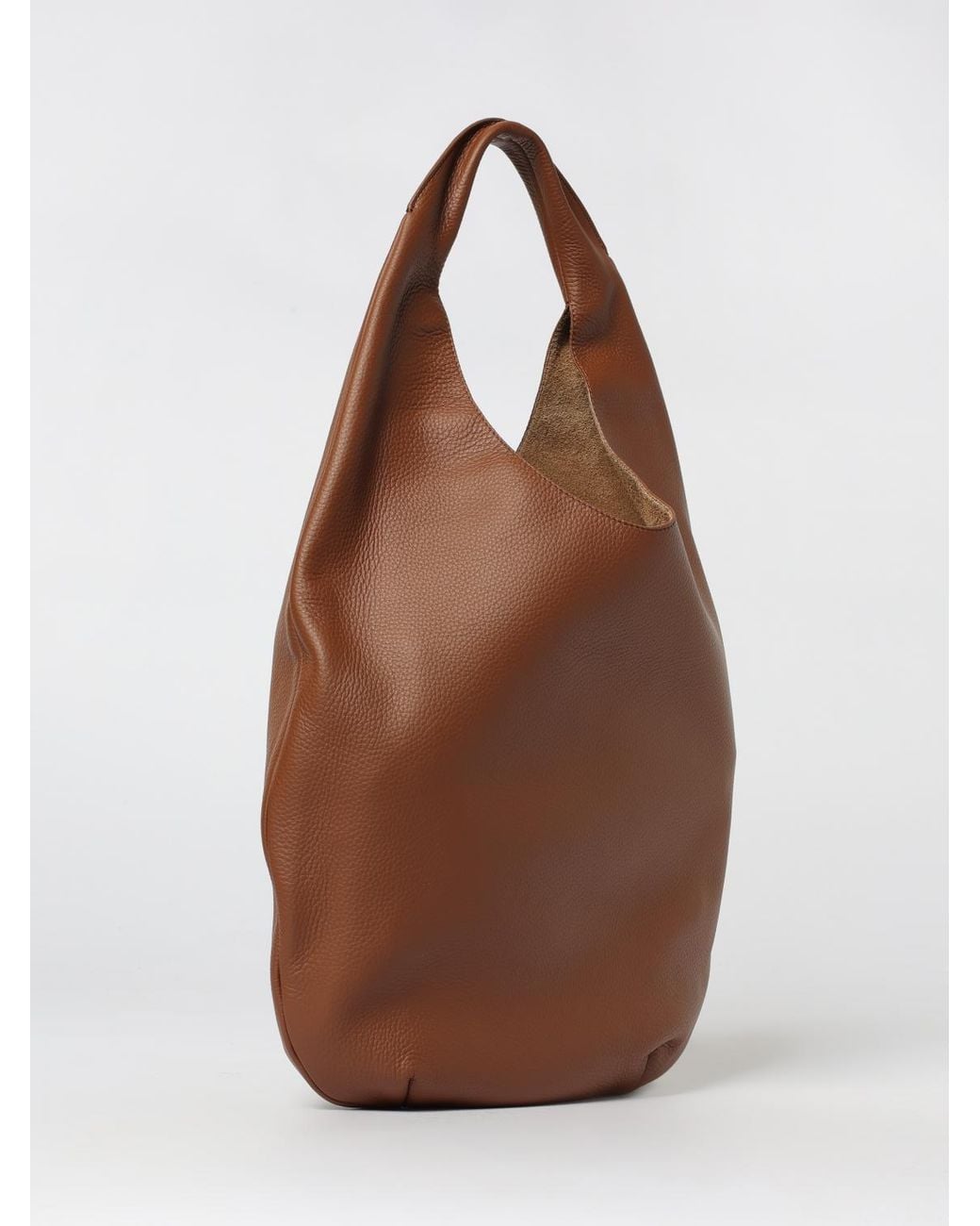 A.P.C. Brown Le Neige Grained Leather Bag