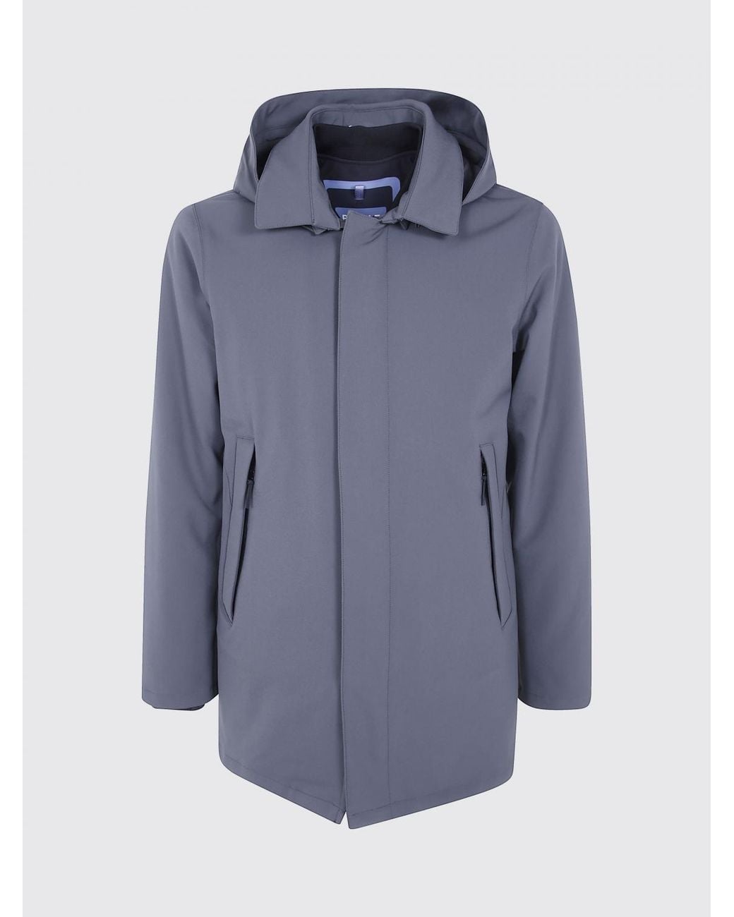 People Of Shibuya Blue Hachiko Short Technical Fabric Parka With Primaloft Padding for men