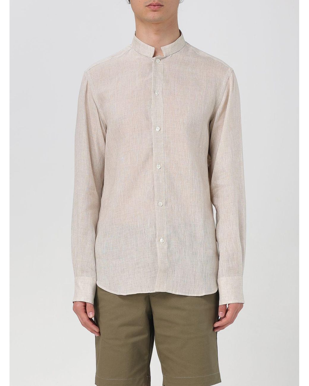 Kampos Natural Classic Linen Shirt for men