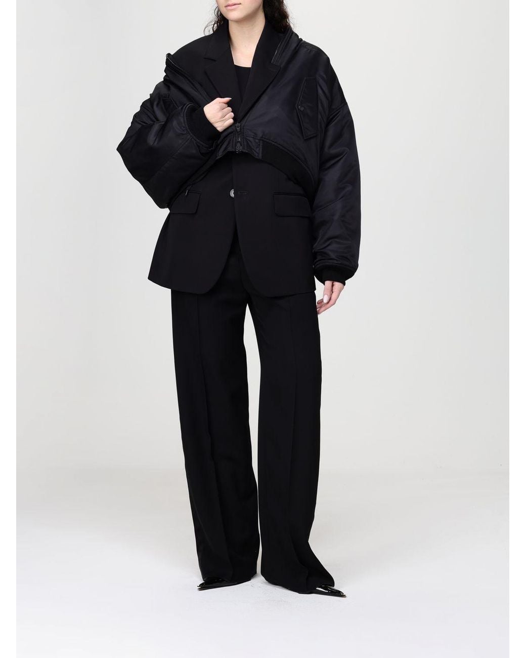 Balenciaga Black Wool Single-Breasted Blazer