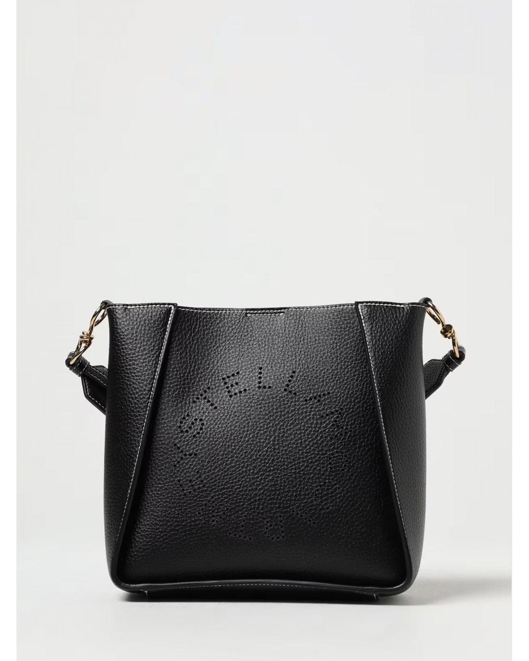 Stella McCartney Black Grained Faux Leather Bag