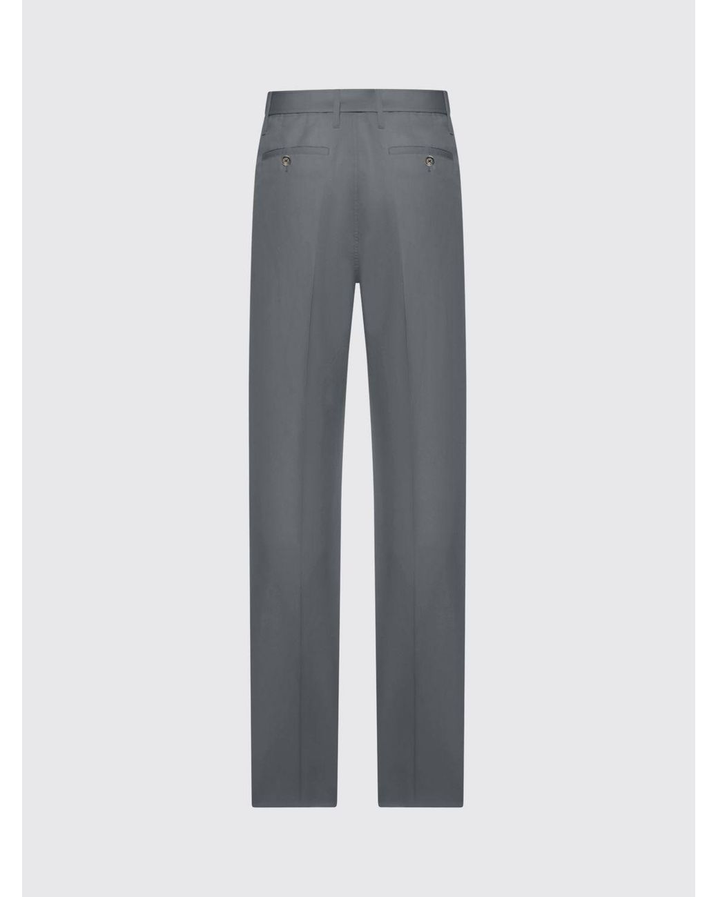 Lardini Gray Cotton And Silk Tailored Trousers for men