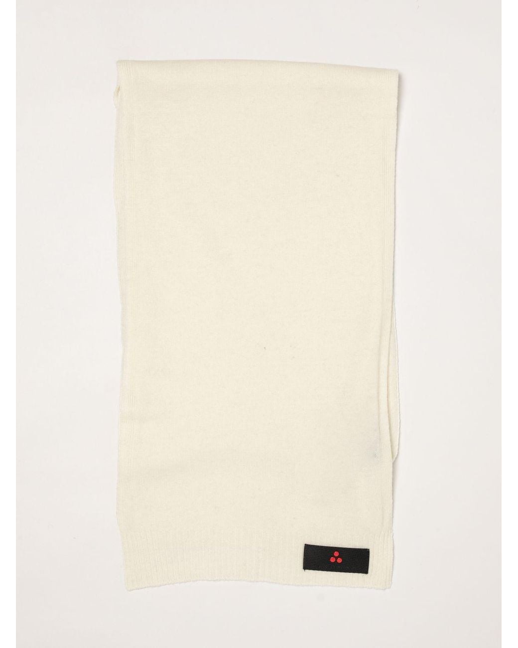 Peuterey Natural Solid Colour Wool And Cashmere Blend Scarf for men