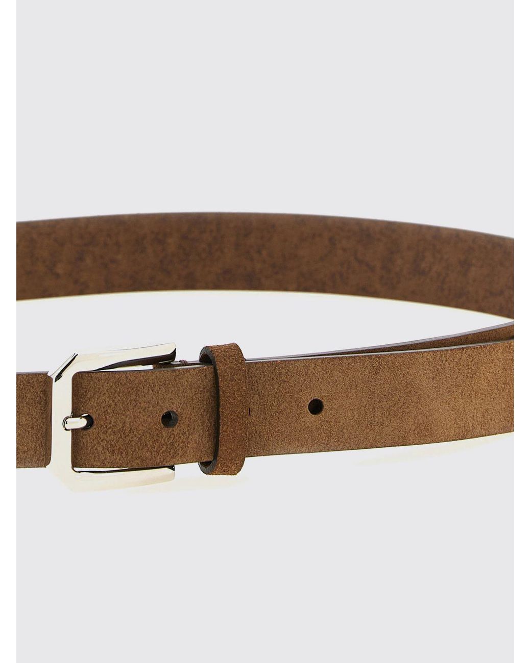 Brunello Cucinelli Wildleder-Gürtel in White für Herren