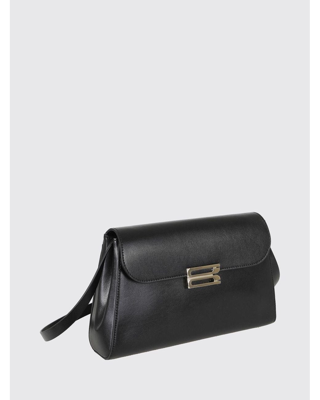 Victoria Beckham Black Dorian Smooth Calf Leather Shoulder Bag