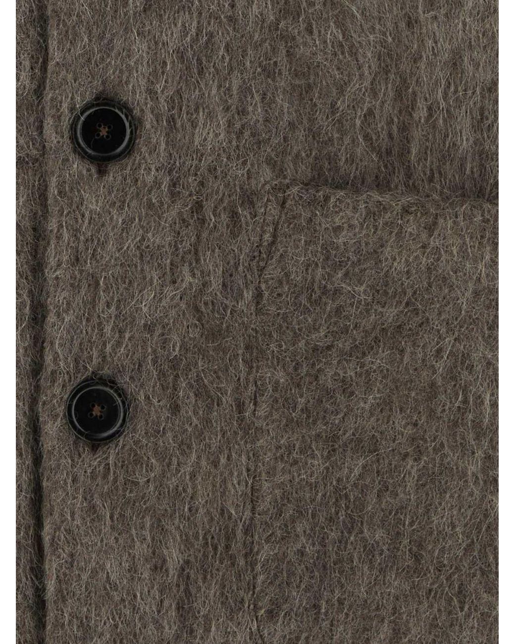 Our Legacy Gray V-Neck Cardigan for men