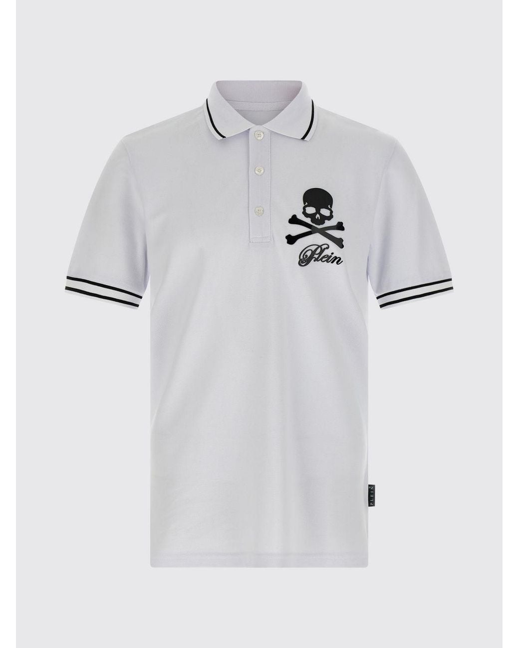 Philipp Plein White Polo Shirt for men