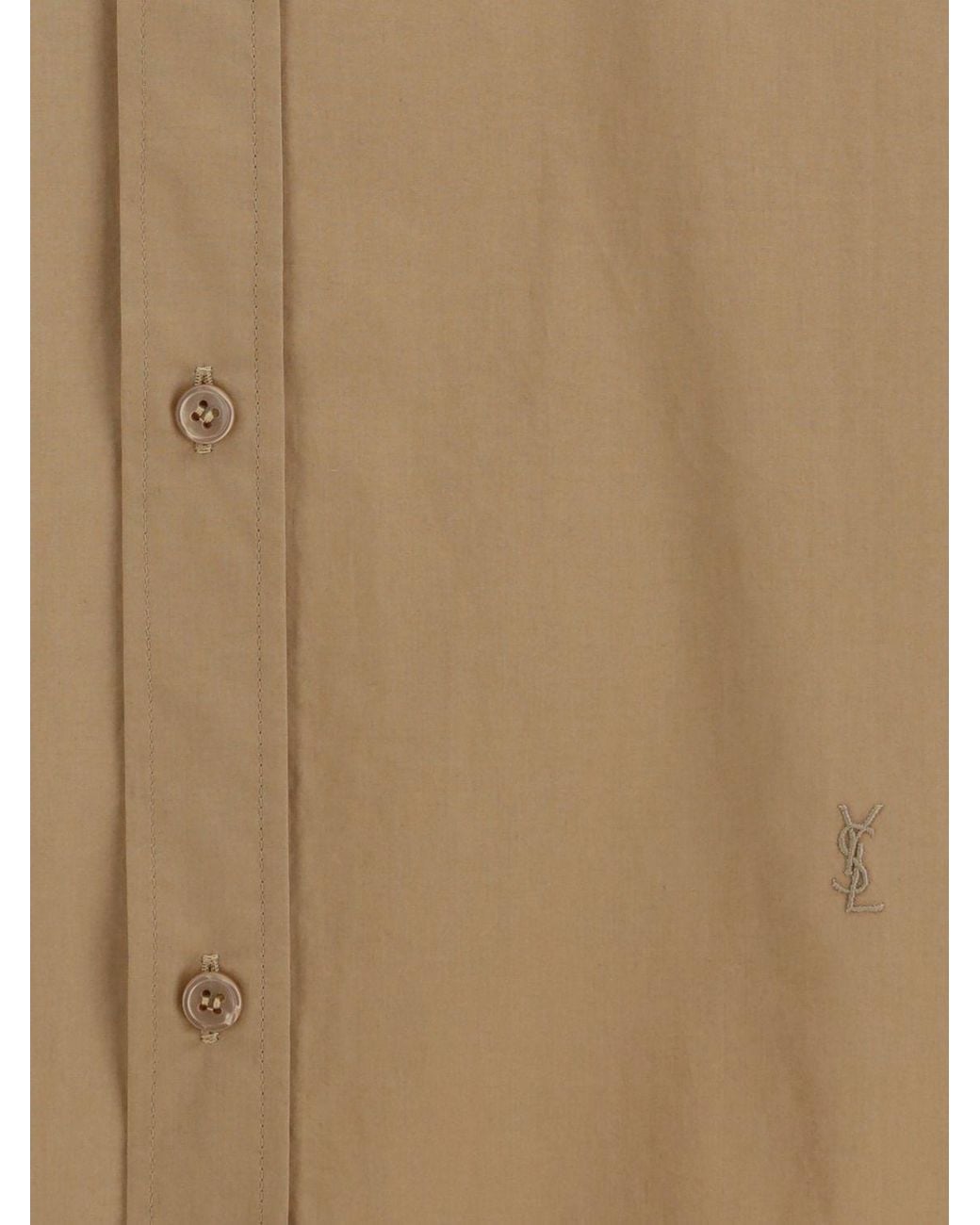 Saint Laurent Natural Cotton Shirt