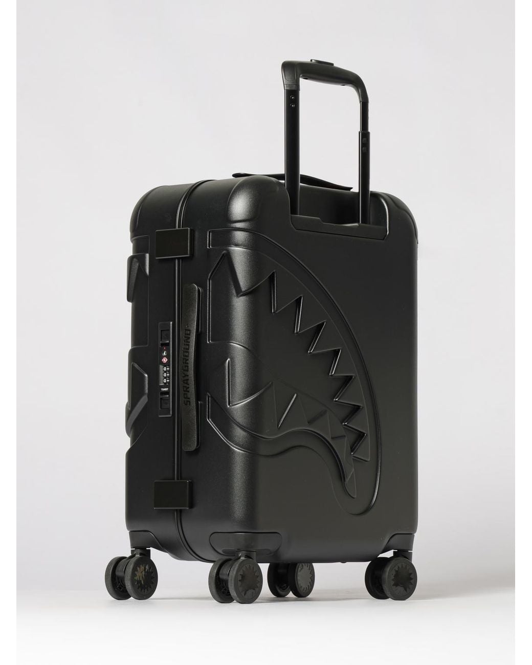 Sprayground Gray Polycarbonate Trolley With Embossed Logo for men