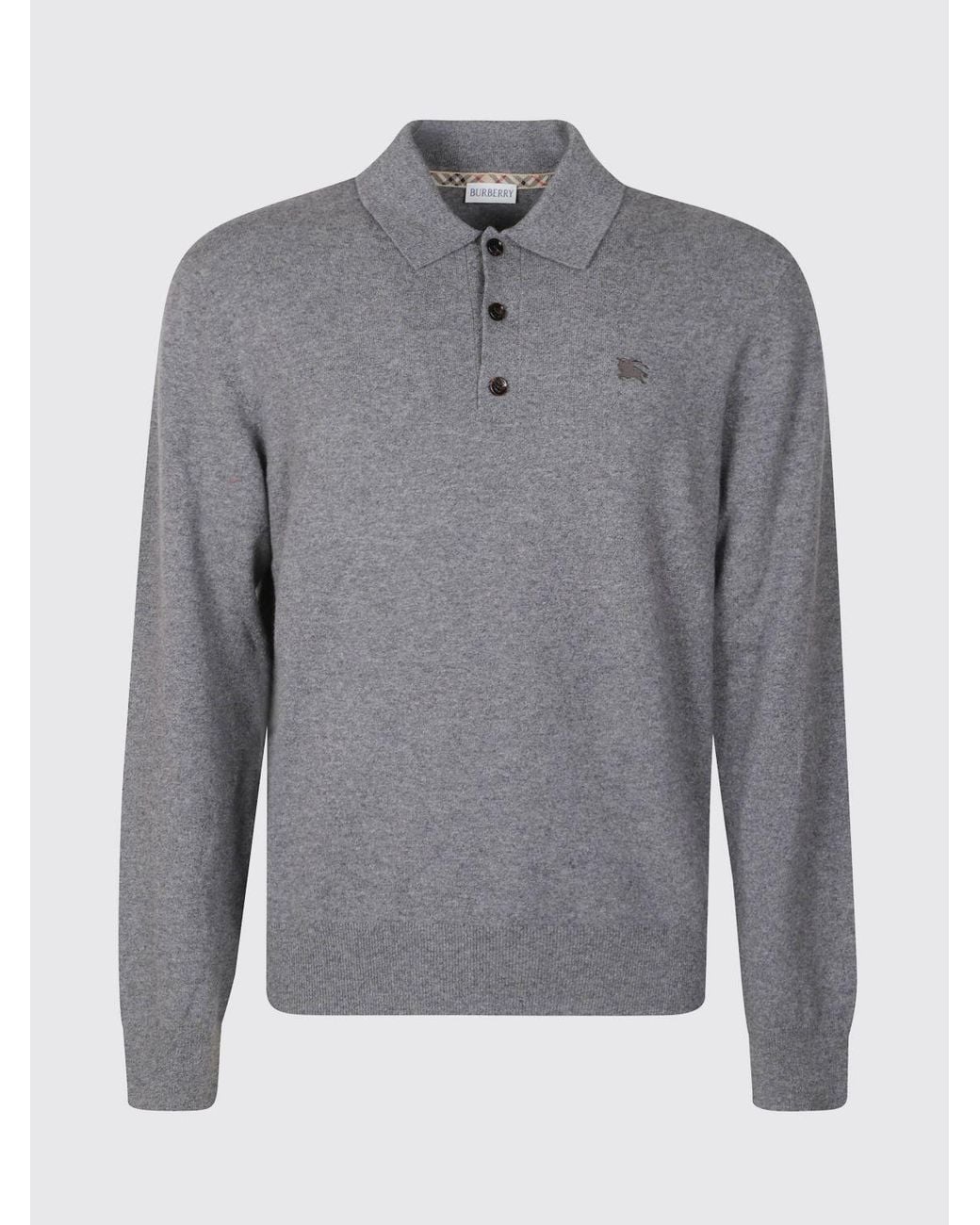Burberry Gray Polo Shirt for men